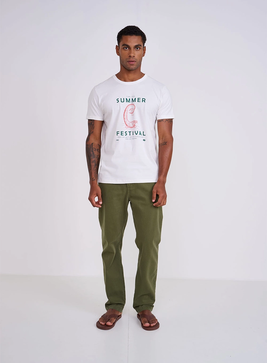 Camiseta Slim Manga Curta