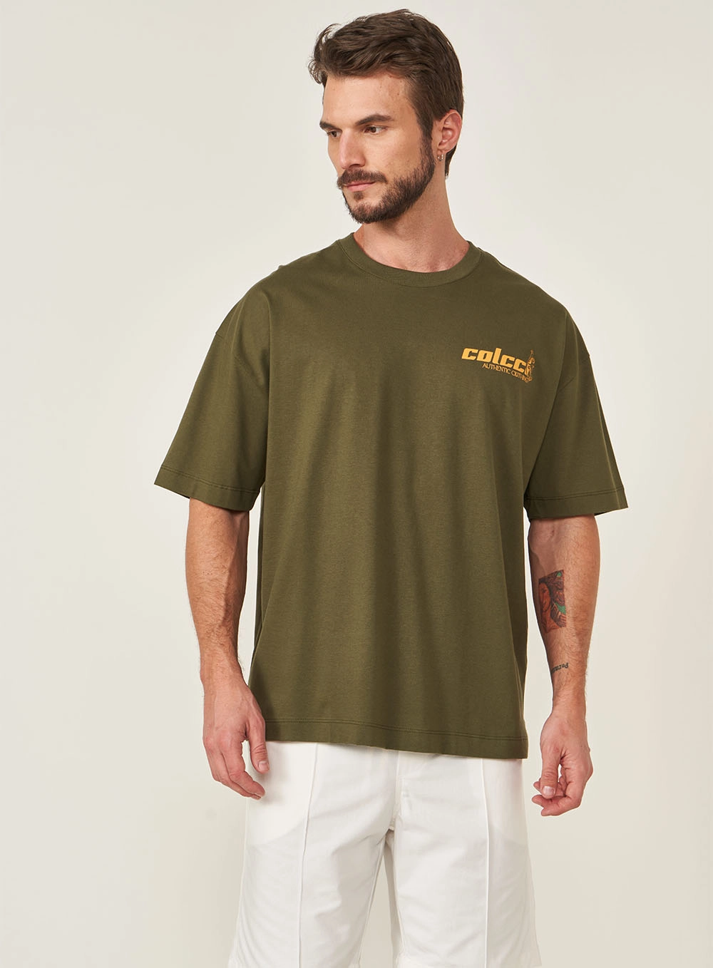 Camiseta Masculina Manga Curta Verde