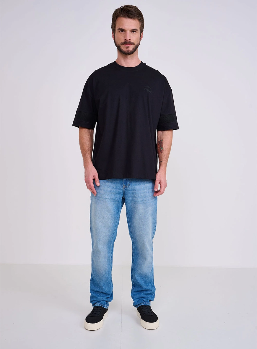 Camiseta Box New Com Logo Em Bordado