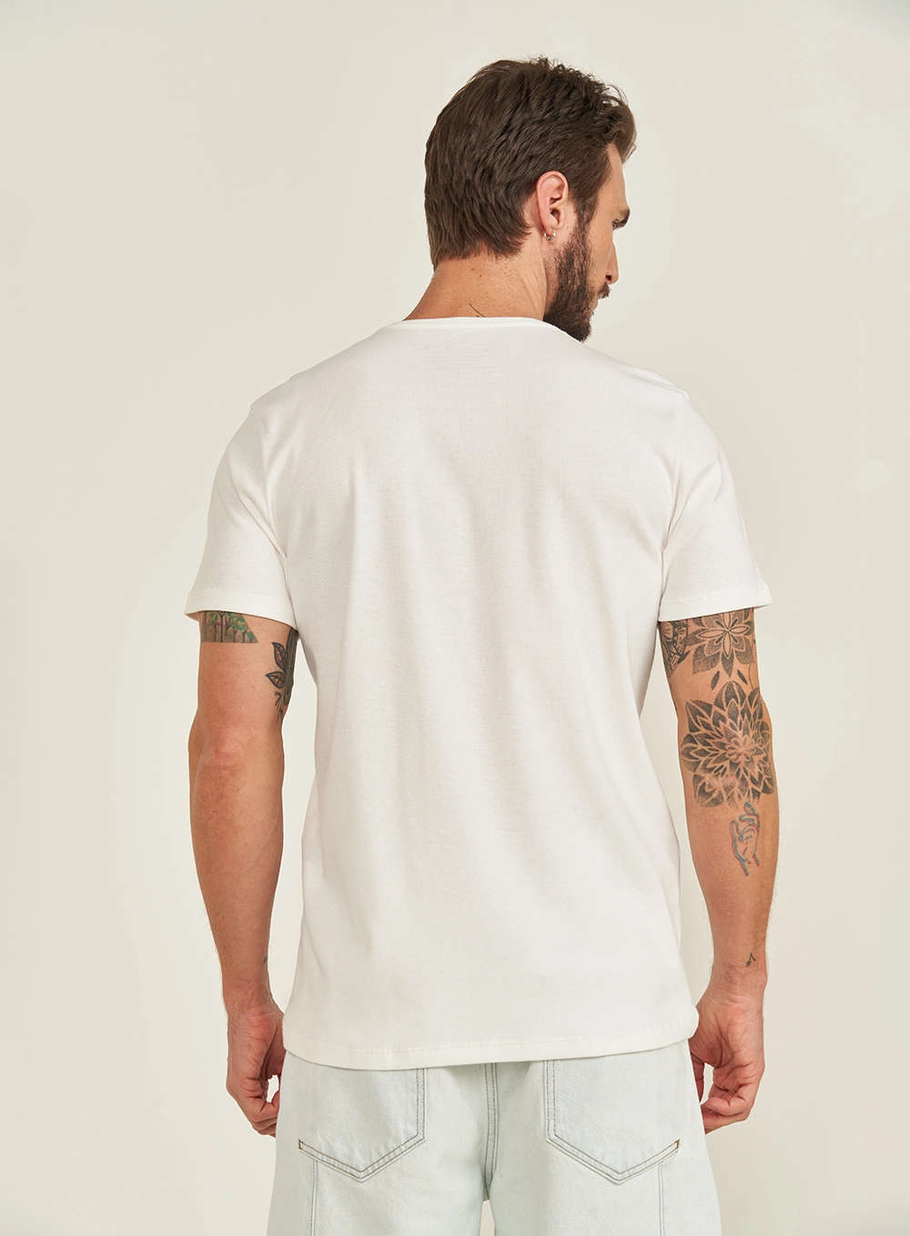Camiseta Masculina Slim Off Shell