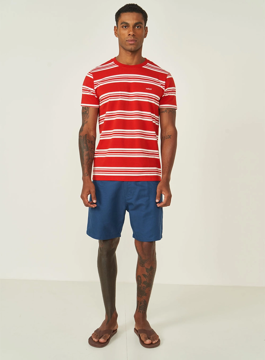 Camiseta Listrada Slim
