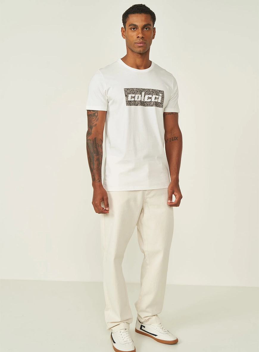 Camiseta Slim Com Estampa