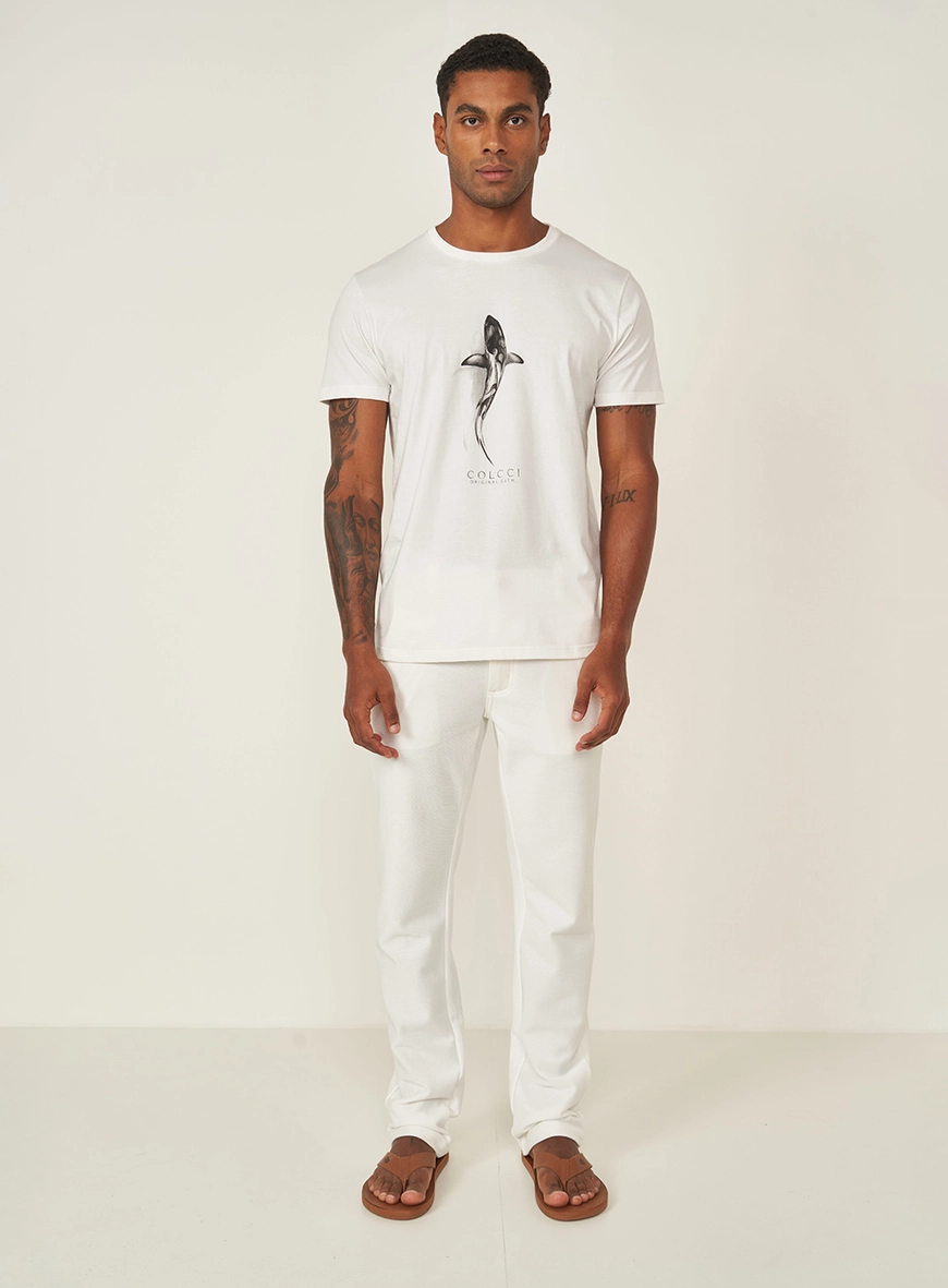 Camiseta Slim Com Estampa
