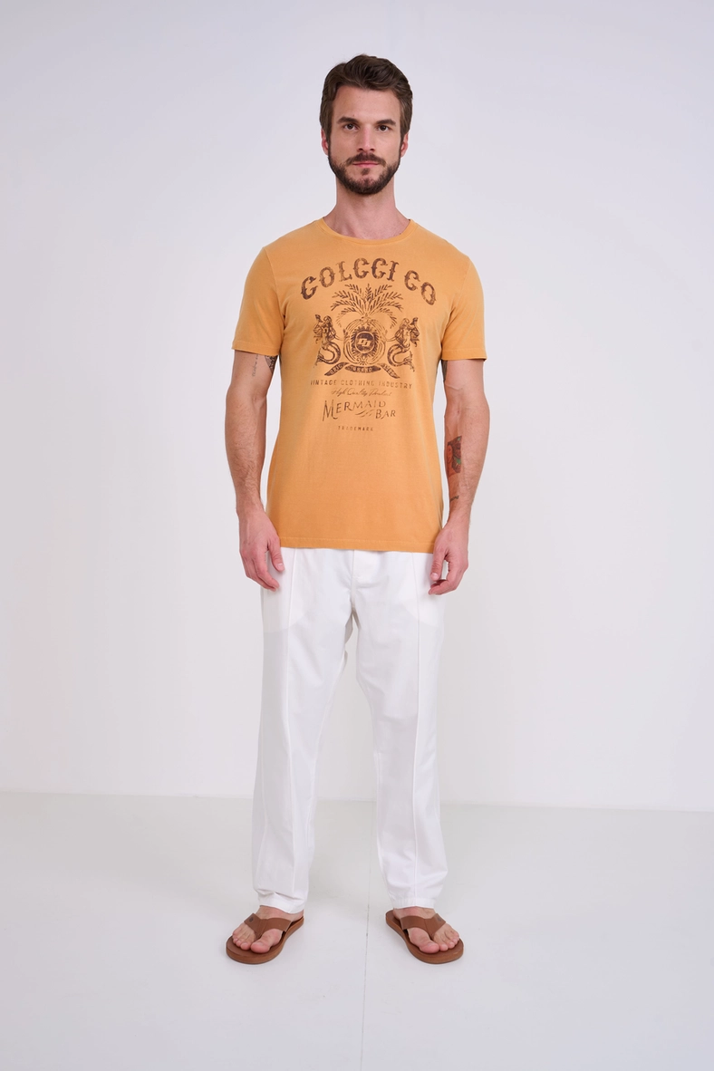 Camiseta Masculina Com Estampa Frontal