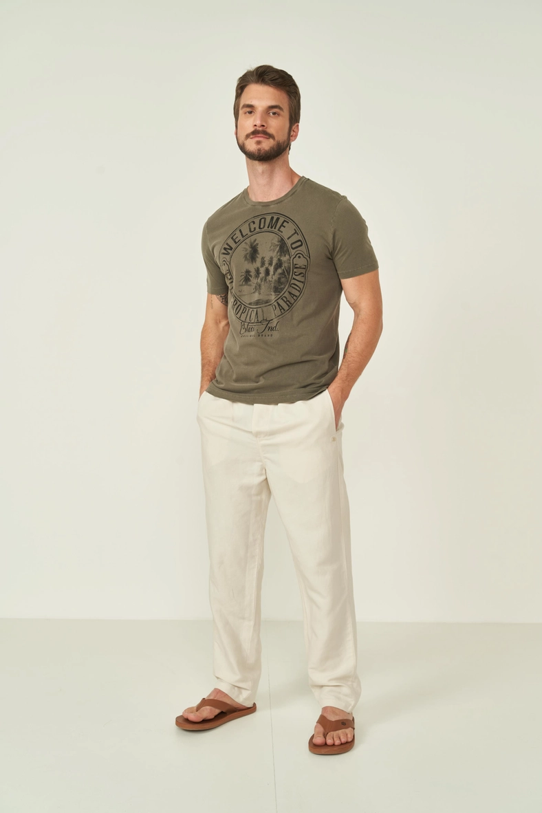 Camiseta Masculina Com Estampa