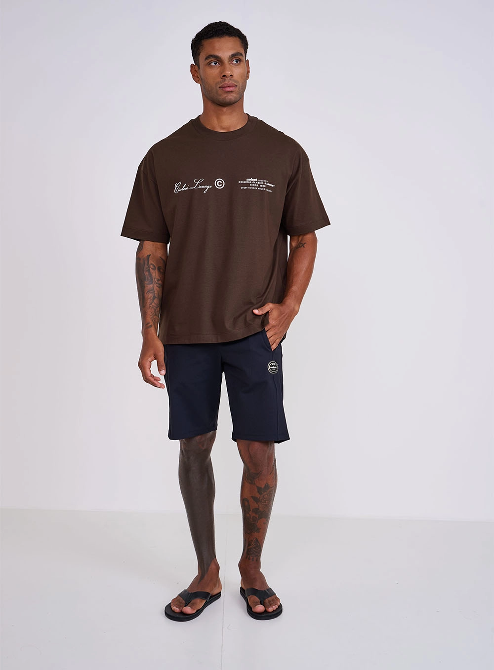 Camiseta Box New Com Estampa Marrom Coconut