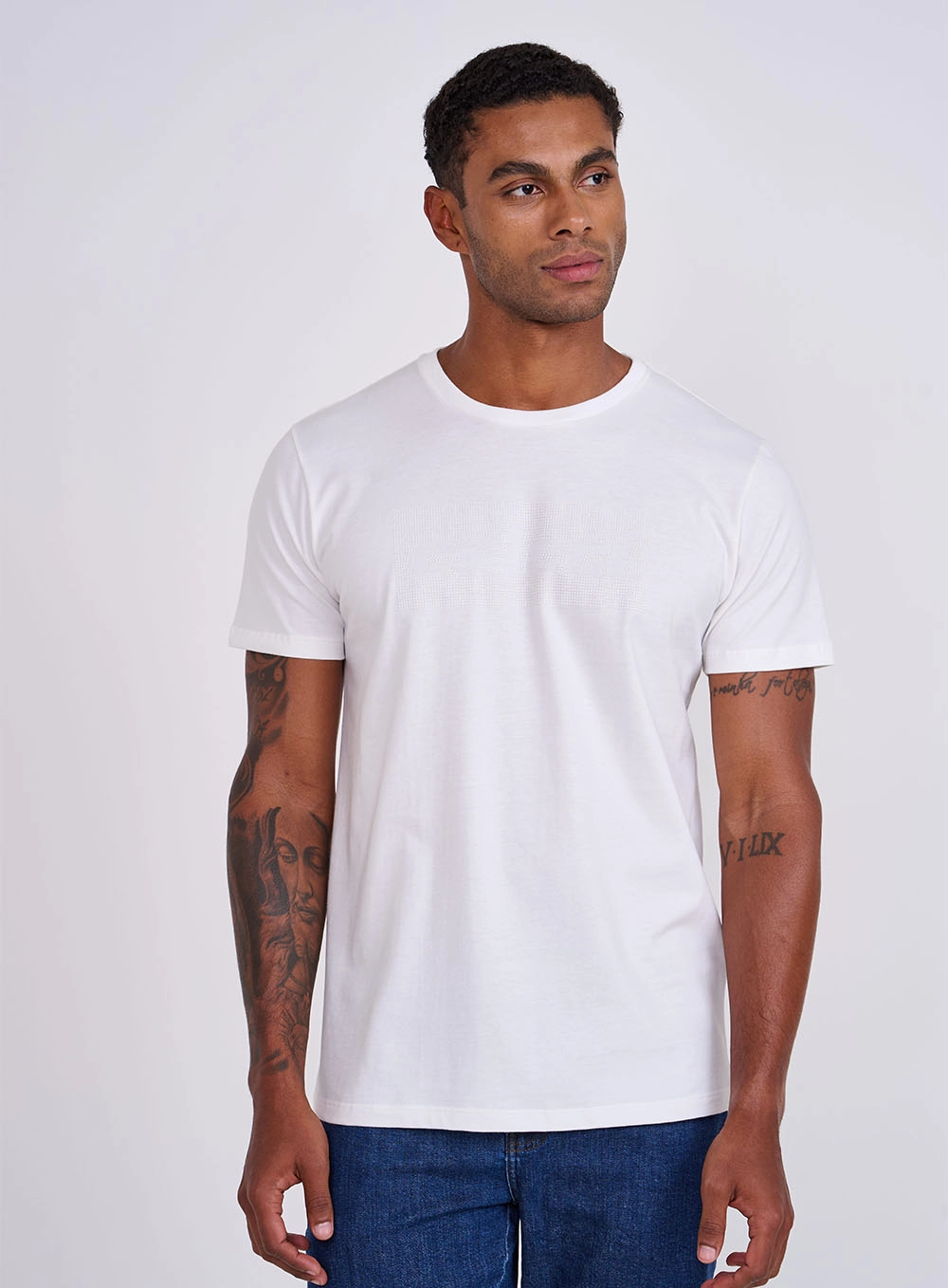 Camiseta Slim Masculina Off Shell