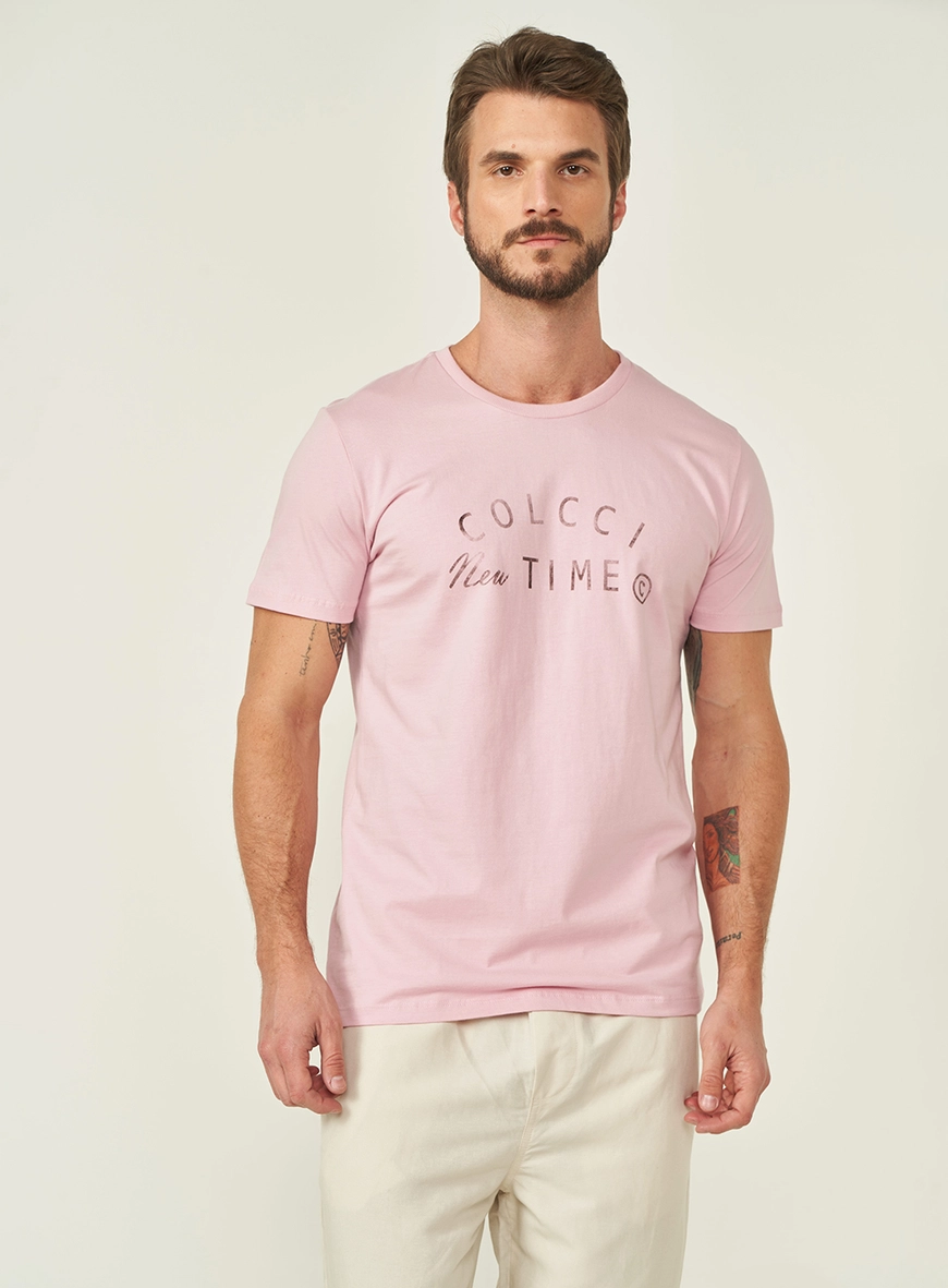 Camiseta Slim Com Estampa