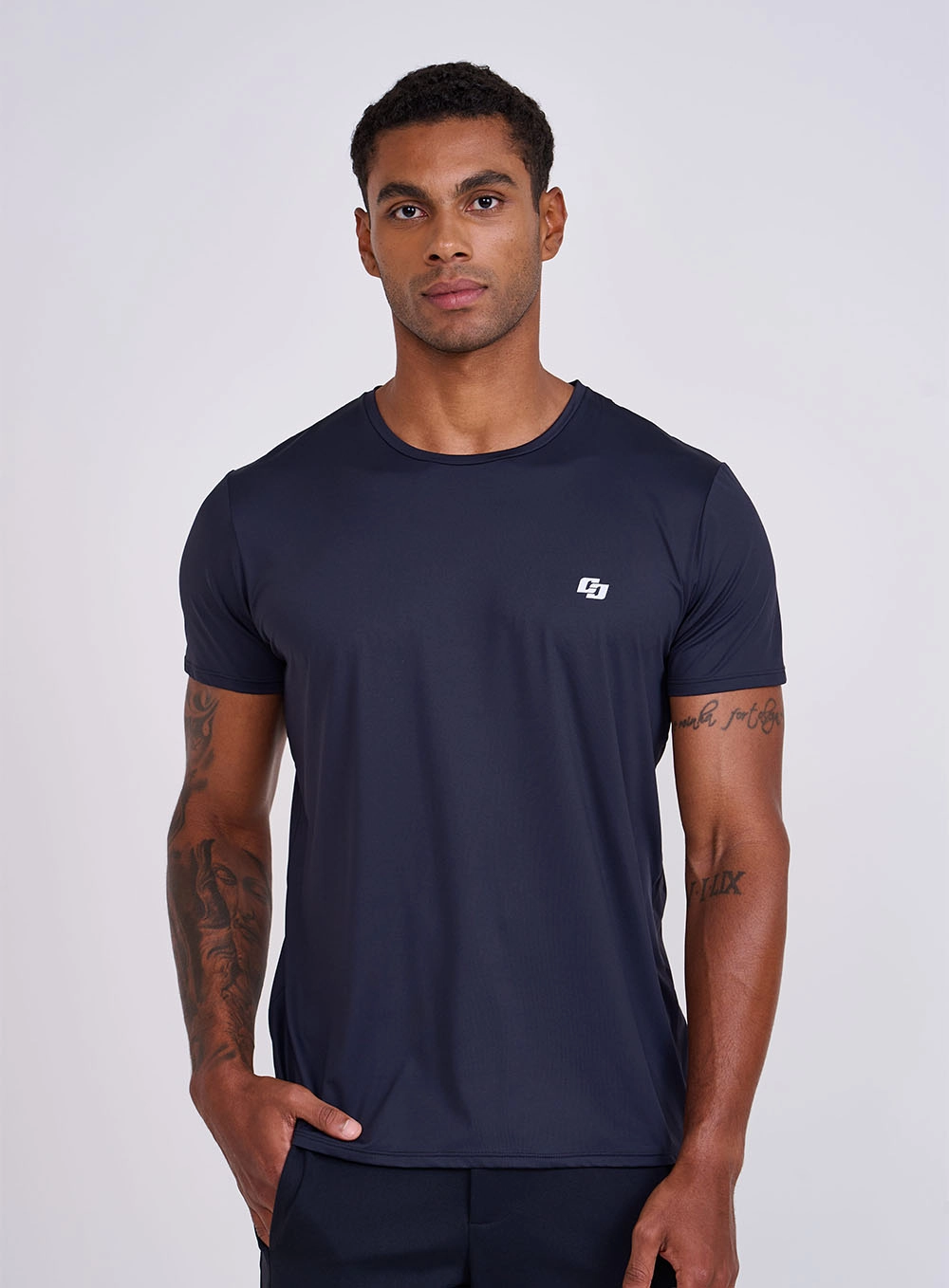 Camiseta Sun Blocking Manga Curta - Colcci Tech Preto