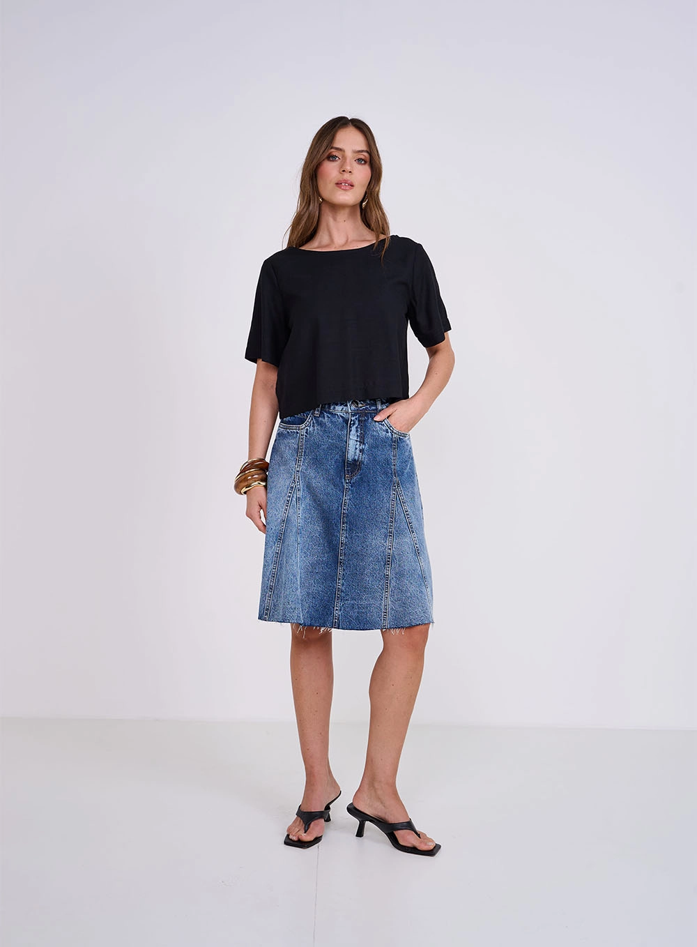 Blusa Box Feminina Preto