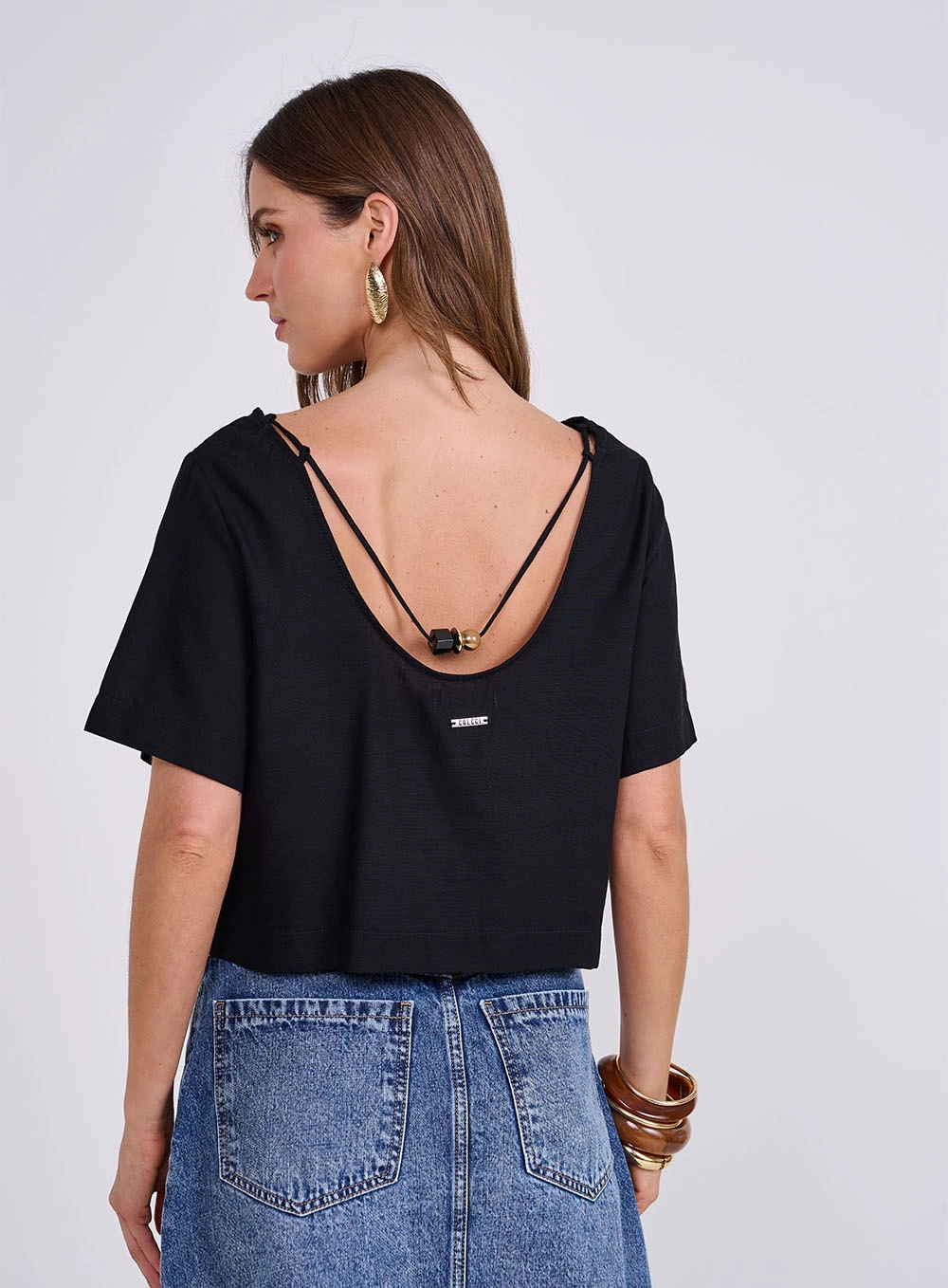 Blusa Box Feminina Preto