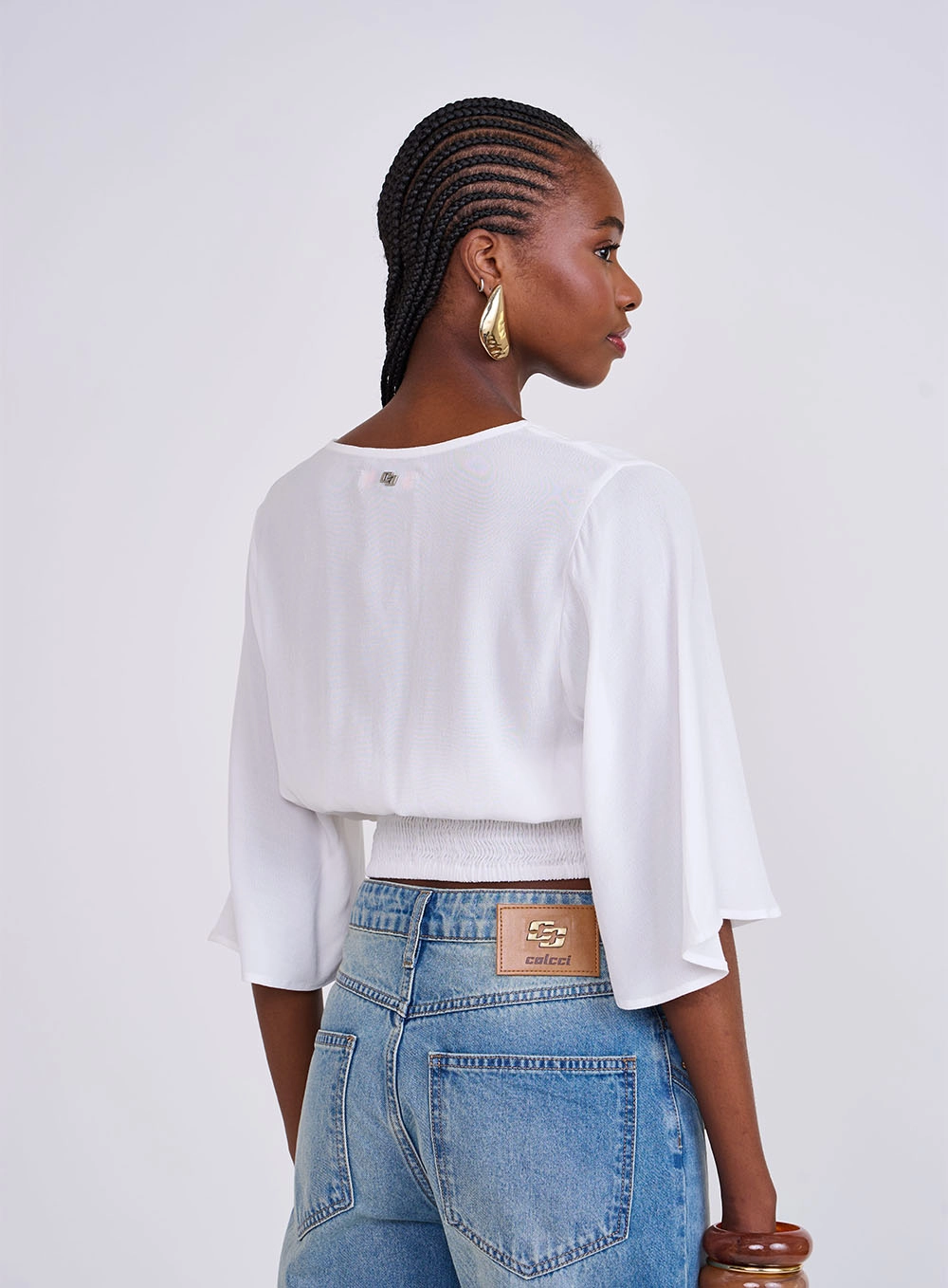 Blusa Comfort Manga Sino Off Shell