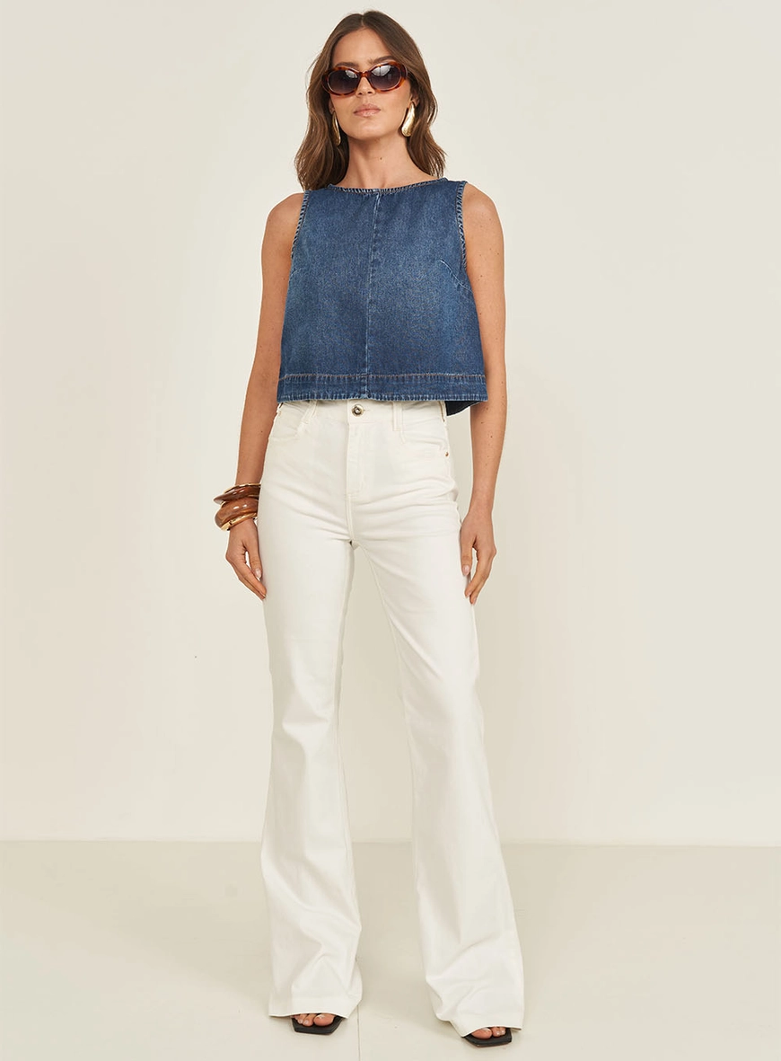 Blusa Jeans Comfort
