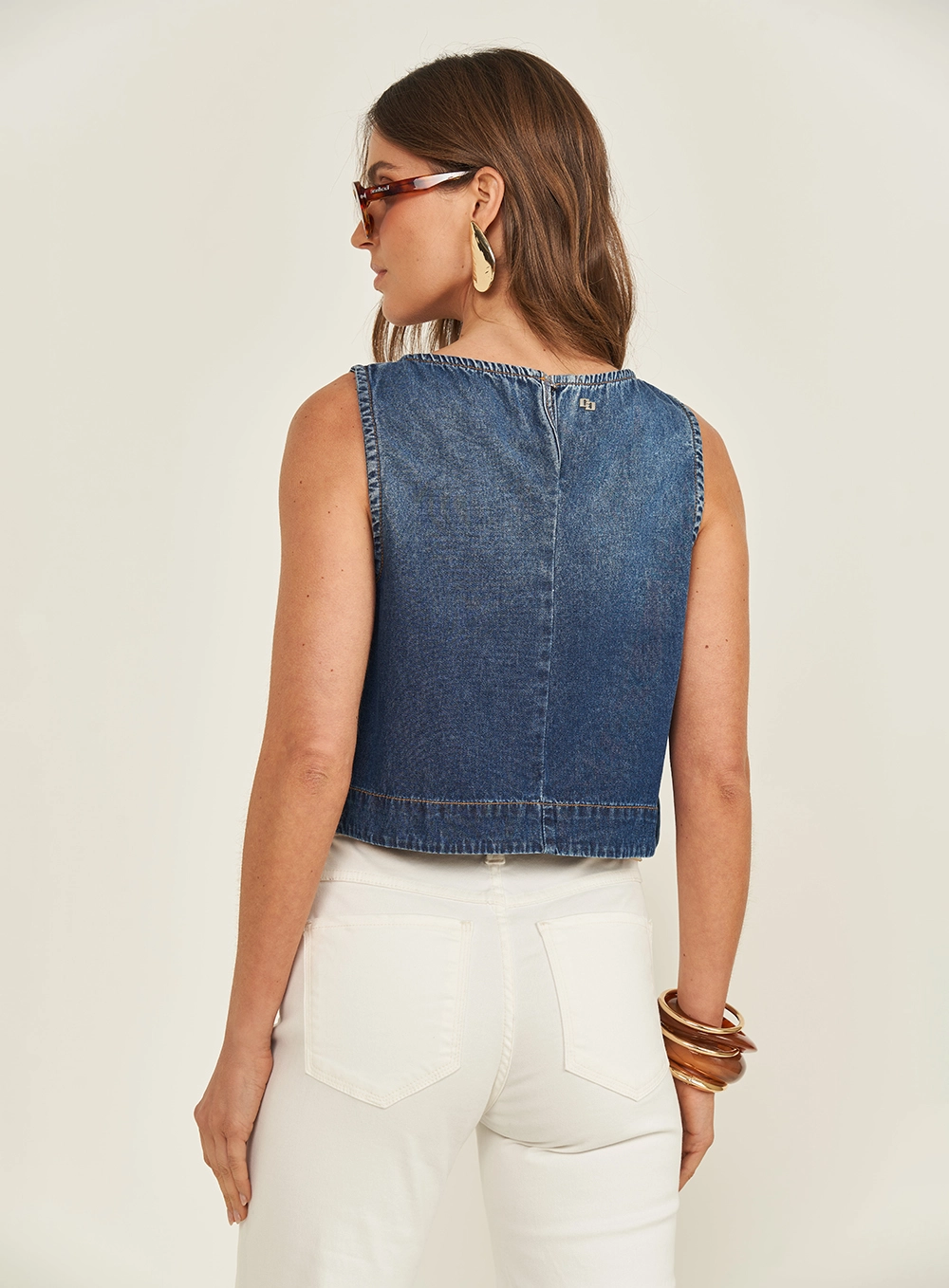 Blusa Jeans Comfort Índigo