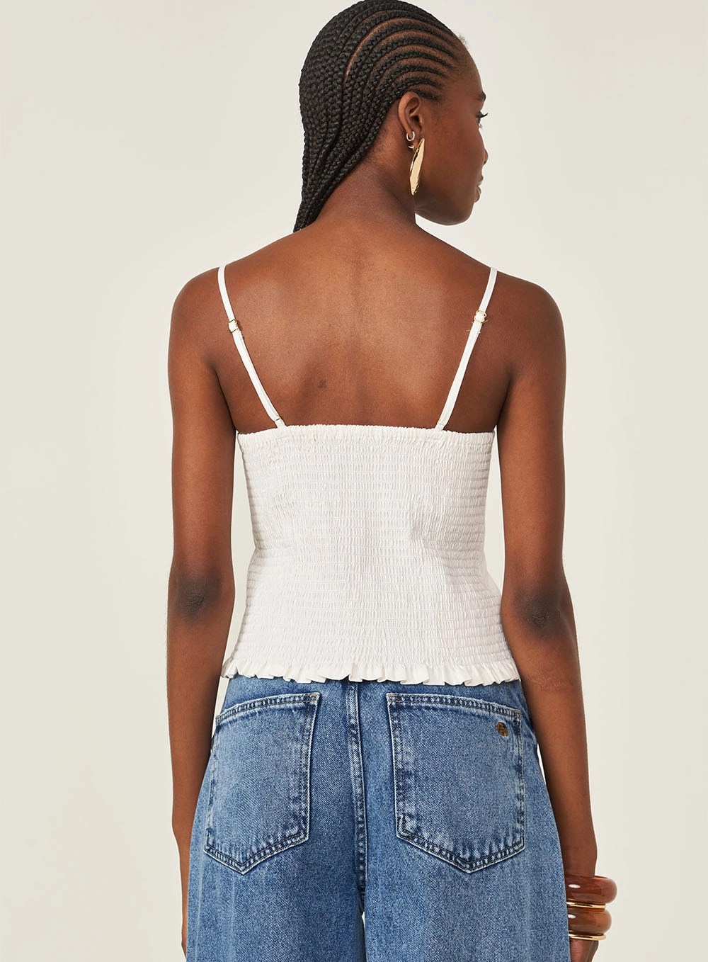 Blusa Com Bojo E Lastex Costas Off Shell