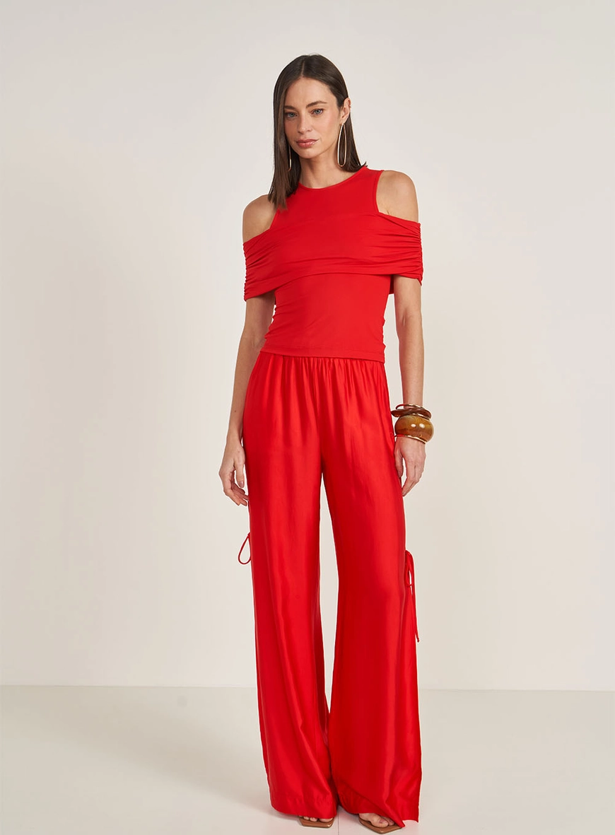 Blusa Slim Com Sobreposição