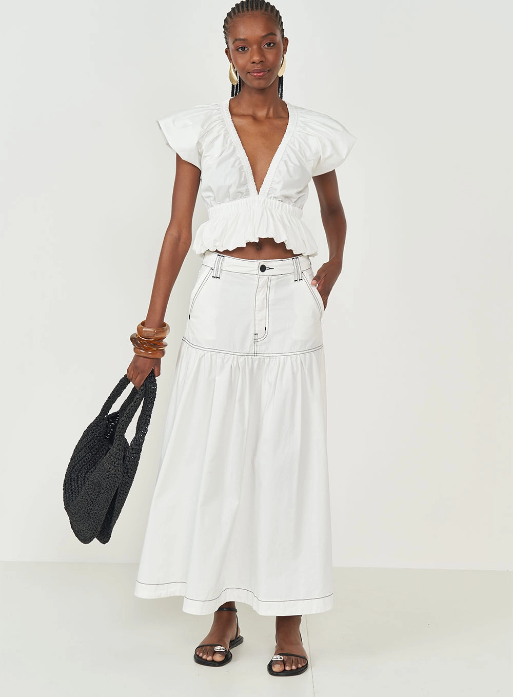 Blusa Cropped Peplum | Colcci