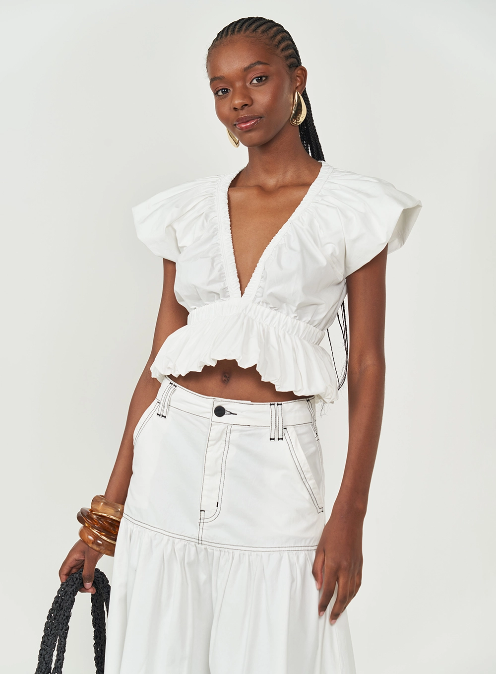 Blusa Cropped Peplum | Colcci