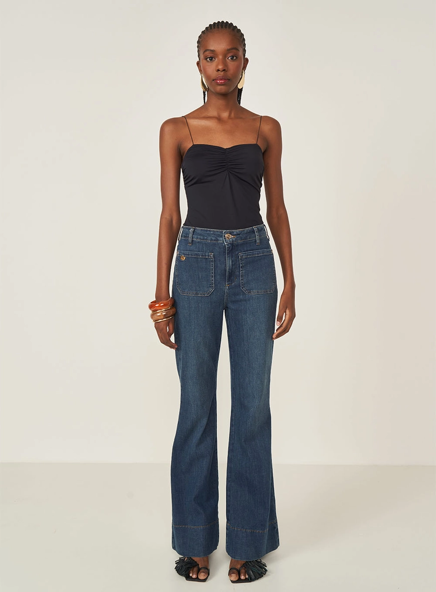 Blusa Slim Com Detalhe Franzido