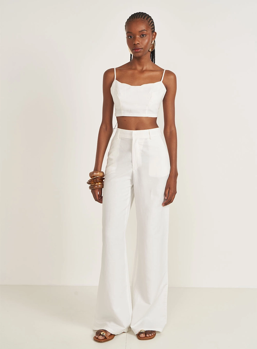 Blusa Cropped Estruturada