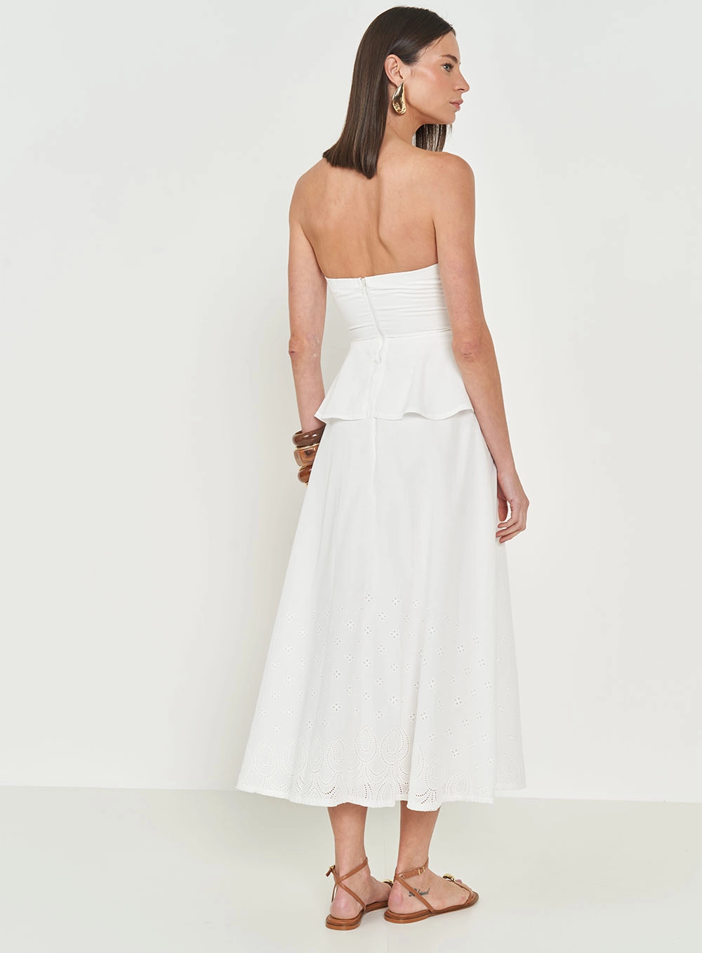 Vestido Midi Estruturado Off Shell