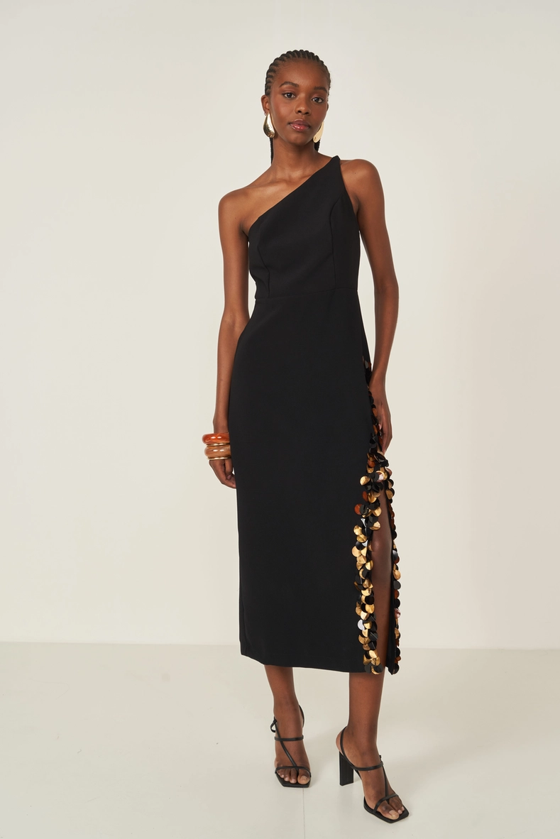 Vestido Feminino Um Ombro Só