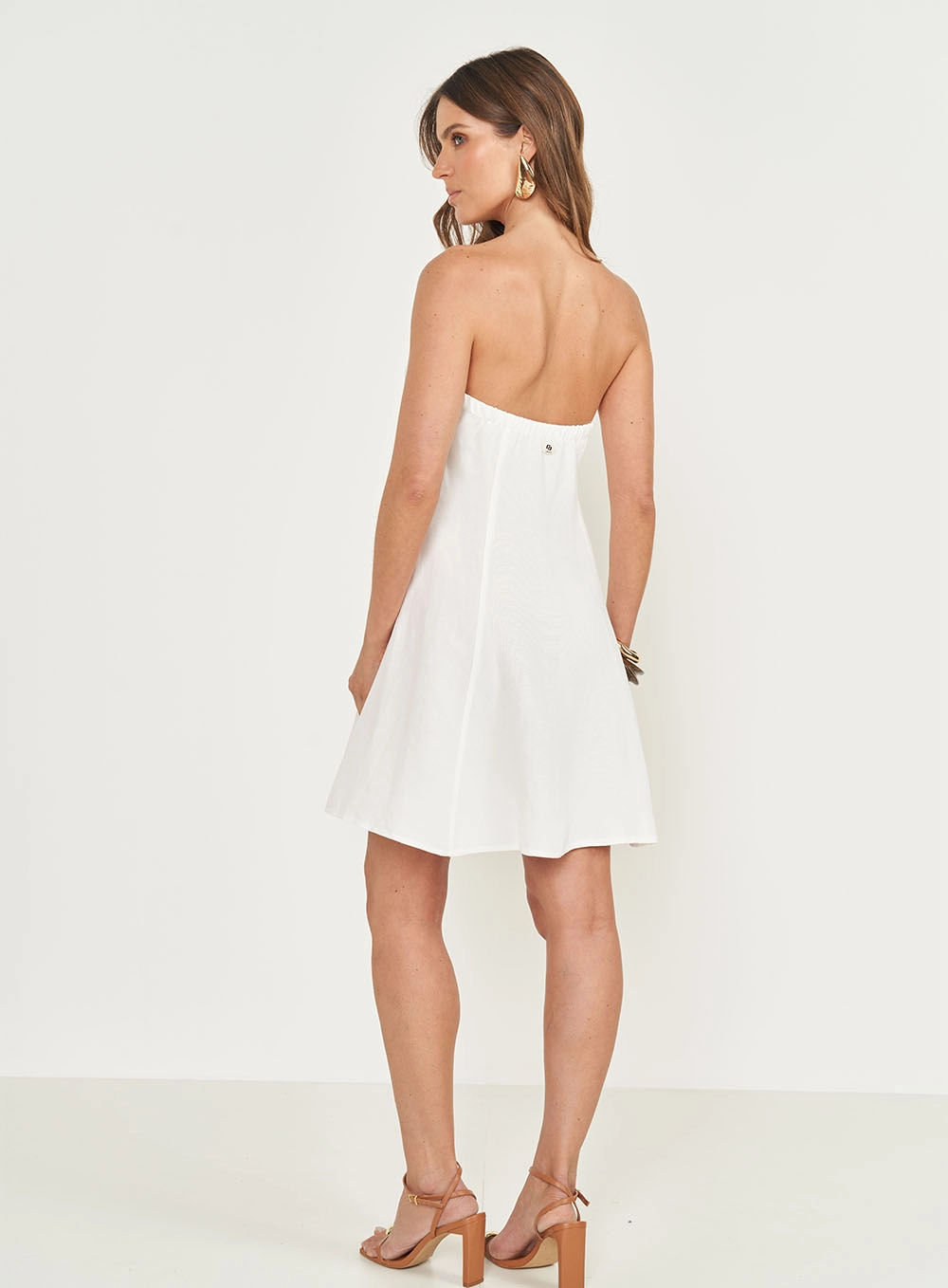 Vestido Curto Tomara Que Caia Off Shell