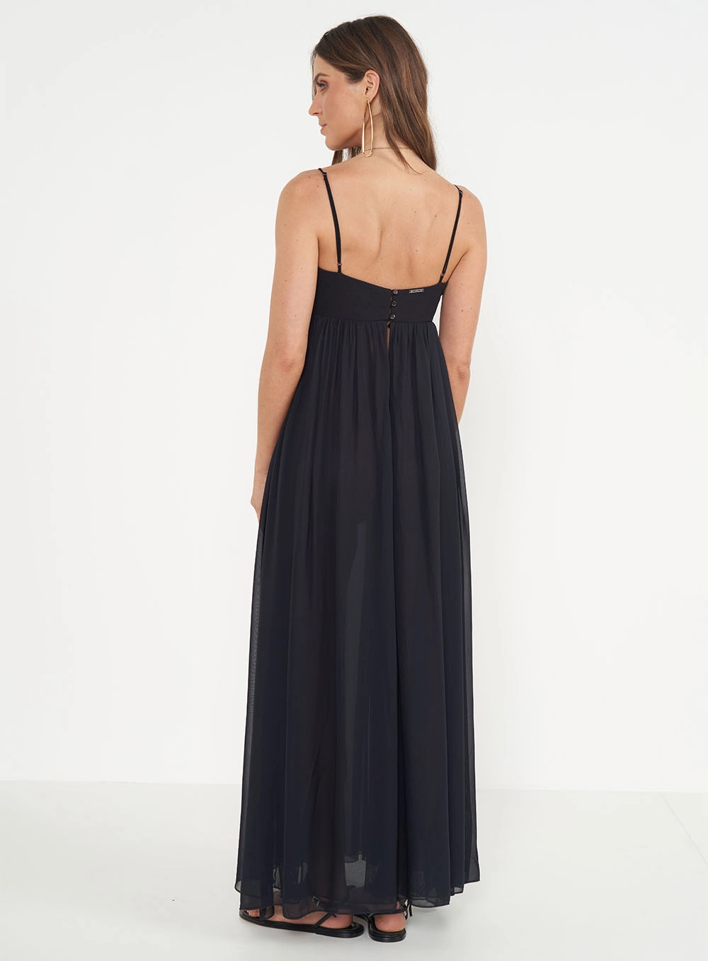 Vestido Longo Comfort Preto