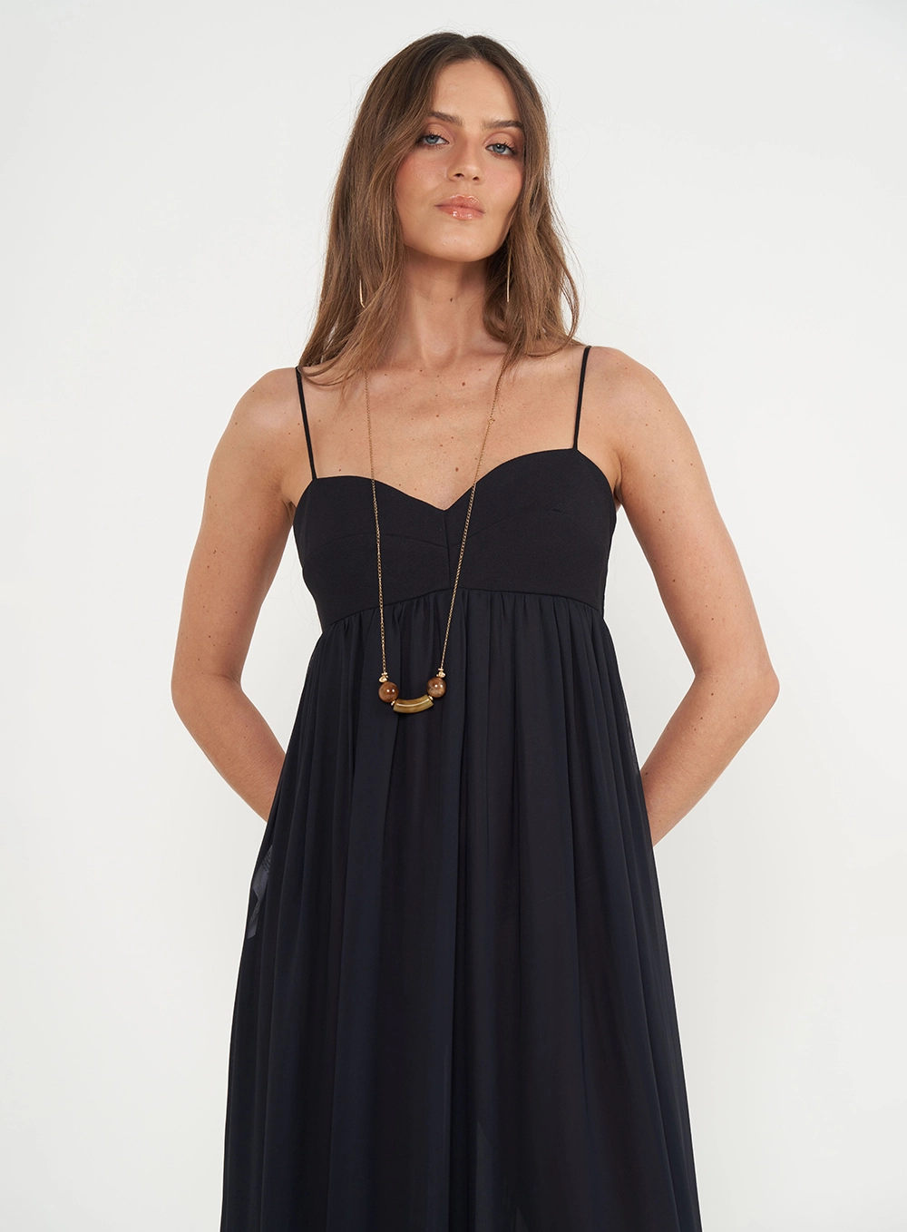 Vestido Longo Comfort Preto