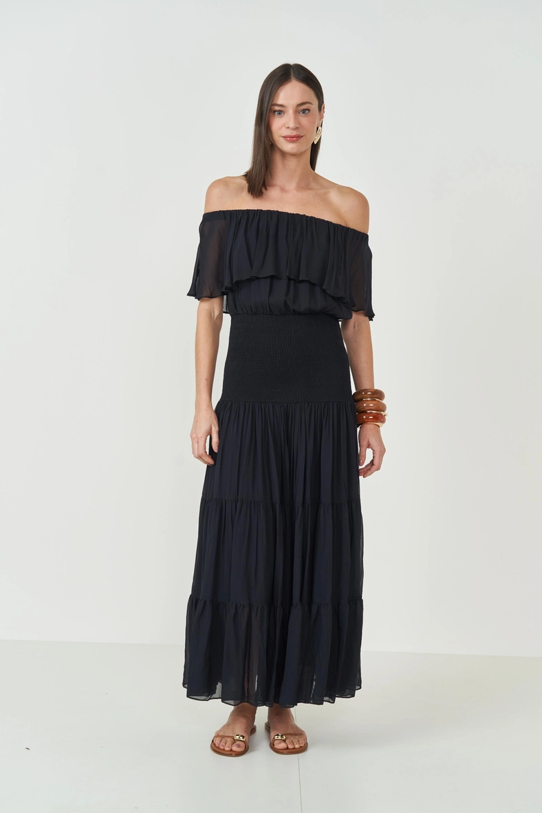 Vestido Feminino Ombro A Ombro