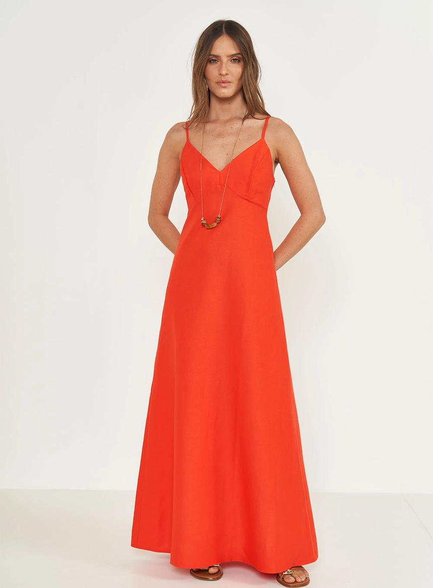 Vestido Longo Fluído