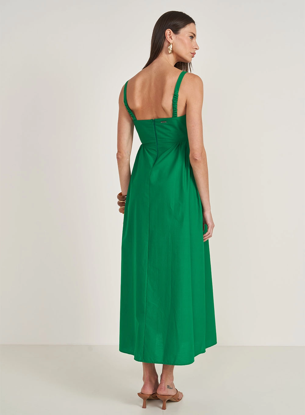 Vestido Midi Comfort Verde Vanity