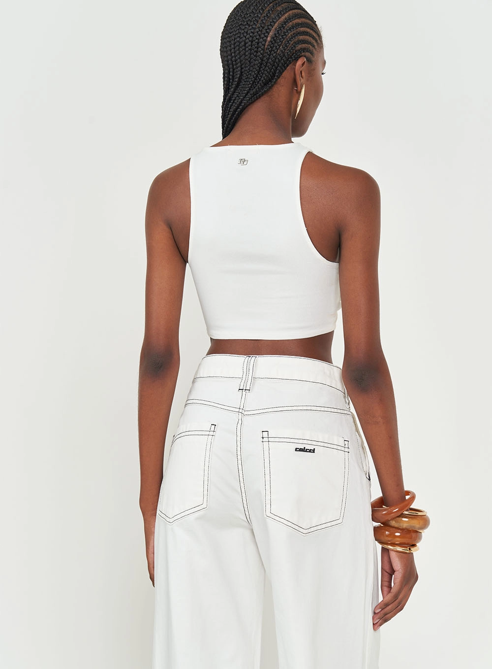 Top Slim Com Torção Off Shell