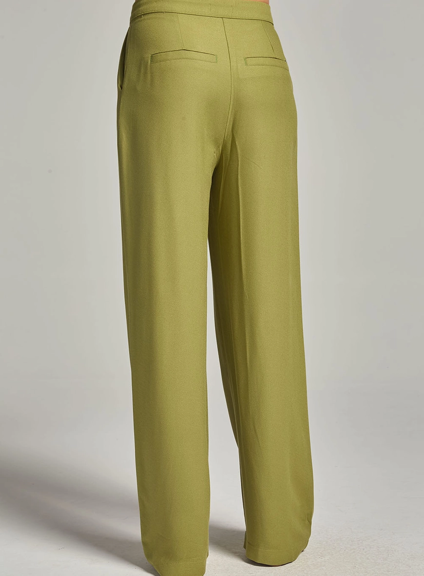 Calça Alfaiataria Pantalona Verde 3
