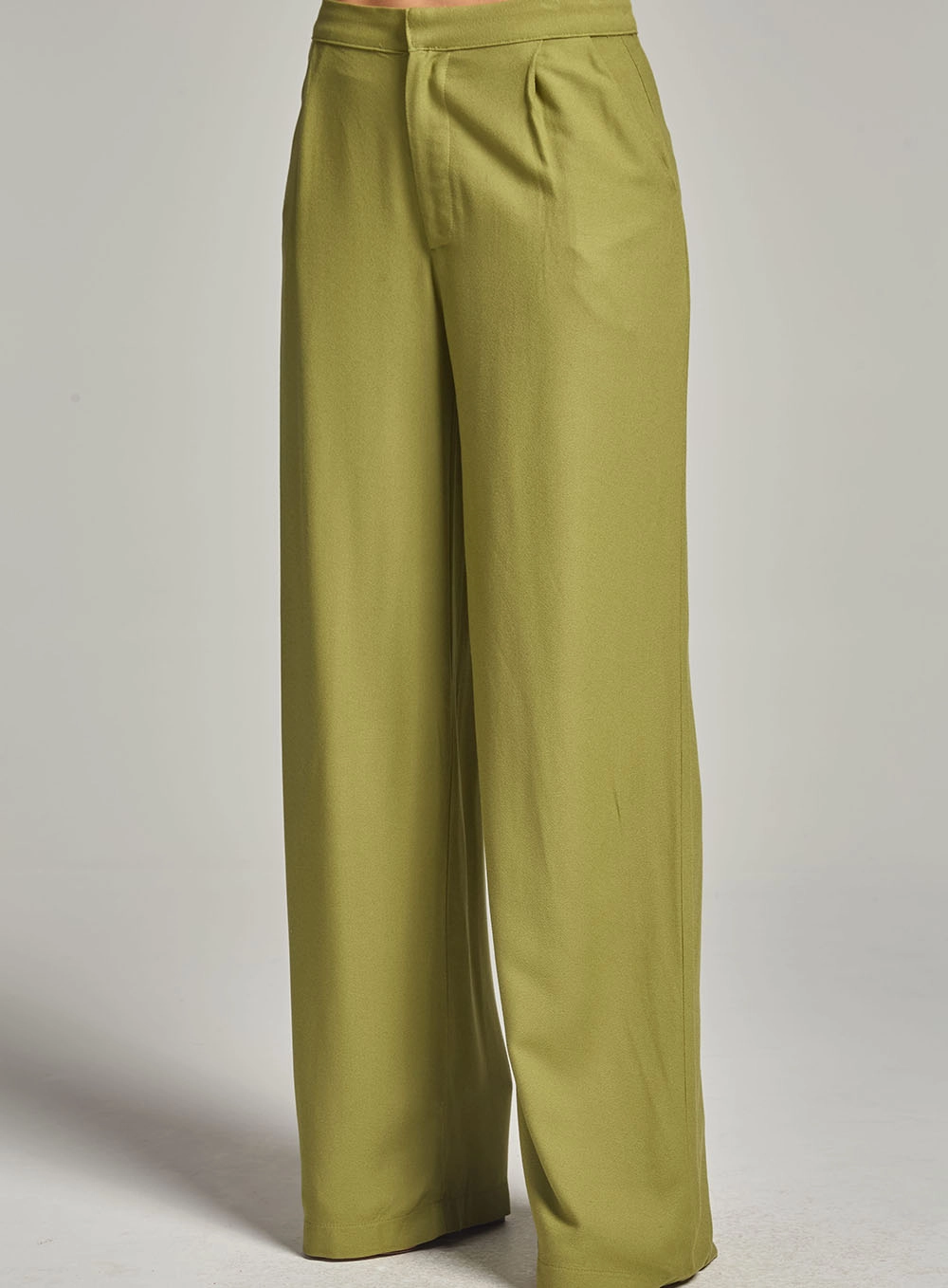 Calça Alfaiataria Pantalona Verde 1
