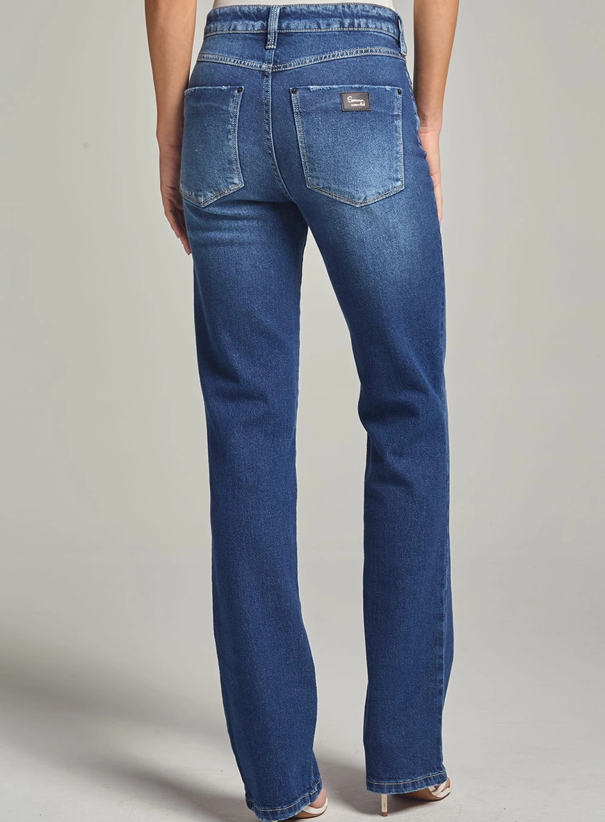 Calça Jeans Feminina Flare Índigo 4