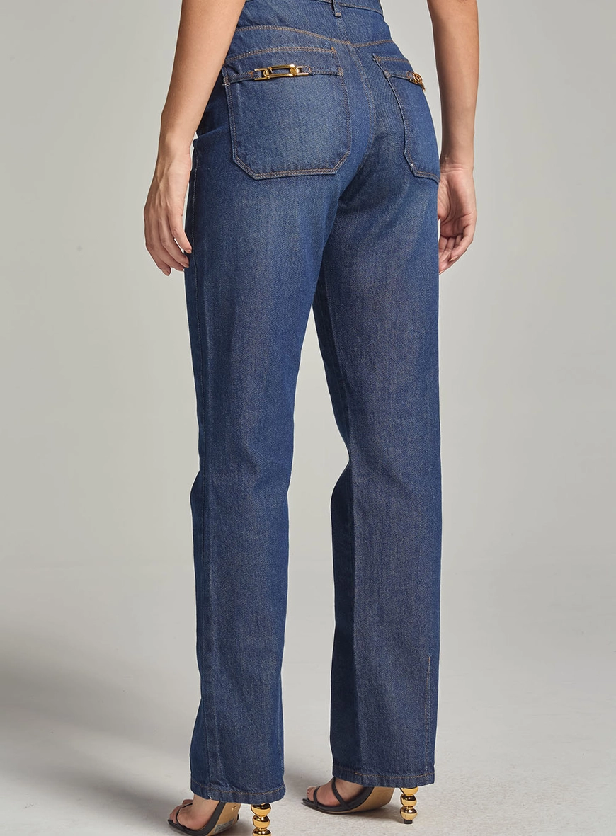 Calça Jeans Reta Índigo 4
