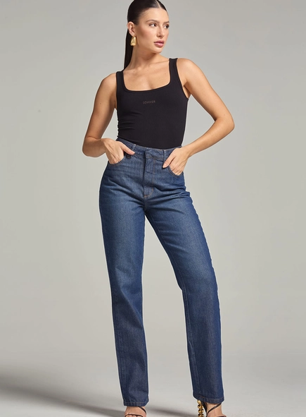 Calça Jeans Reta