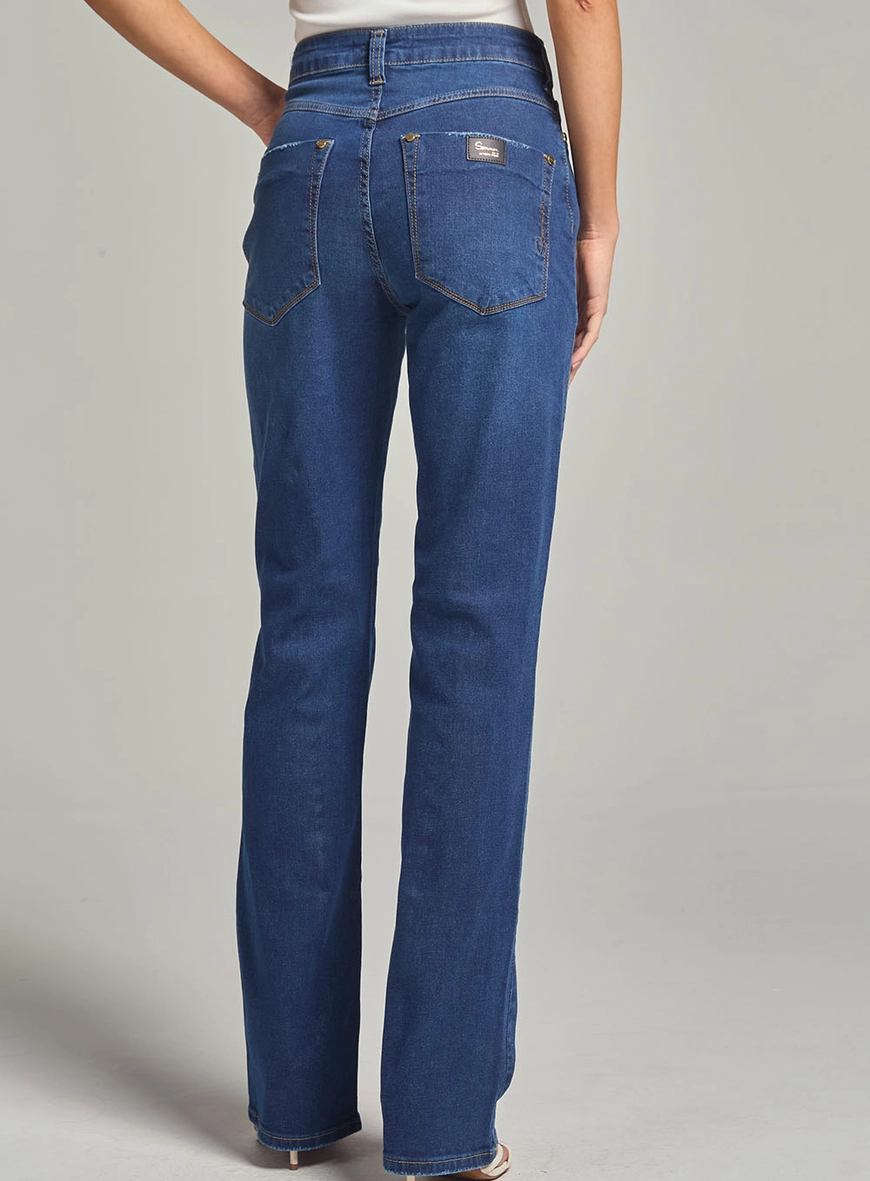 Calça Jeans Feminina Slim Índigo 4
