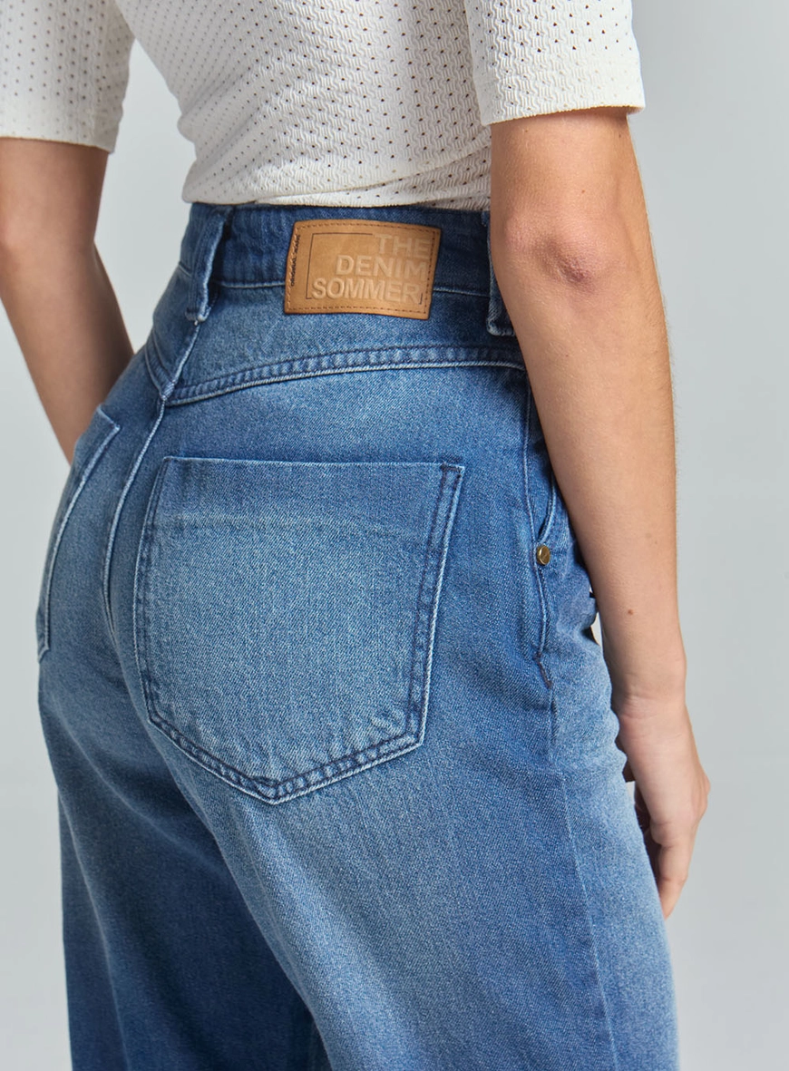 Calça Jeans Feminina Reta Índigo 3