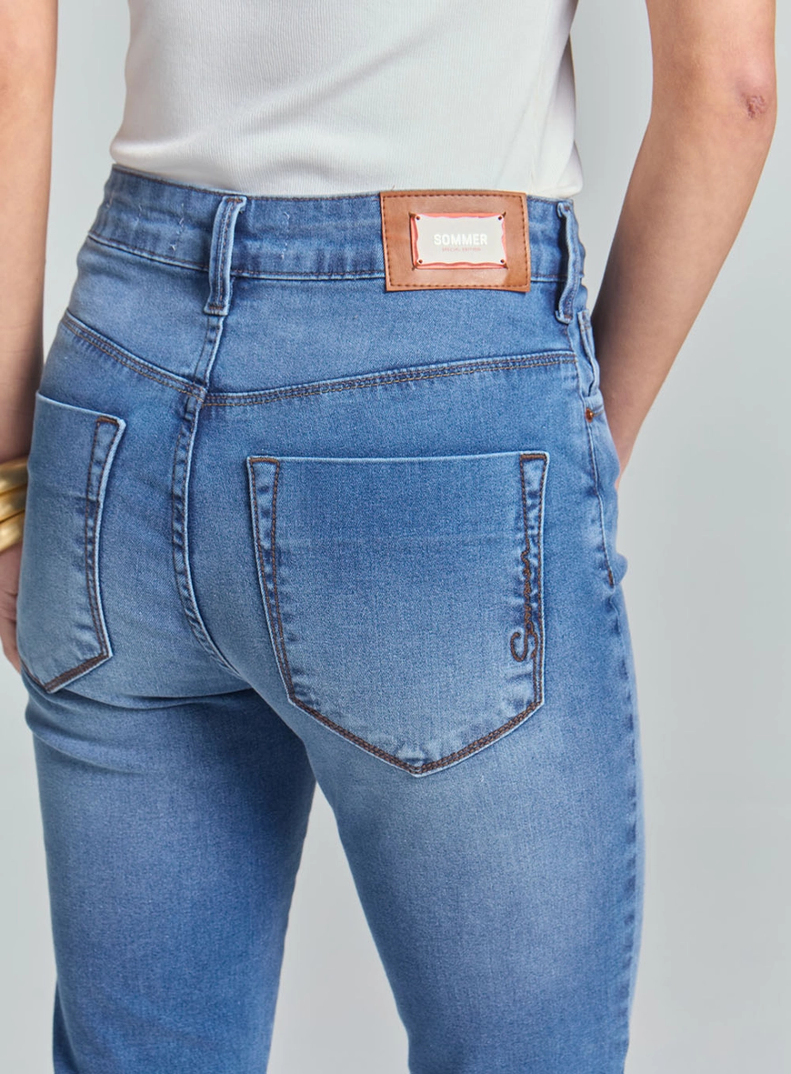 Calça Jeans Skinny Alta Índigo 3