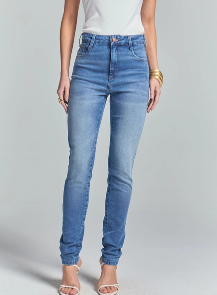 Calça Jeans Skinny Alta