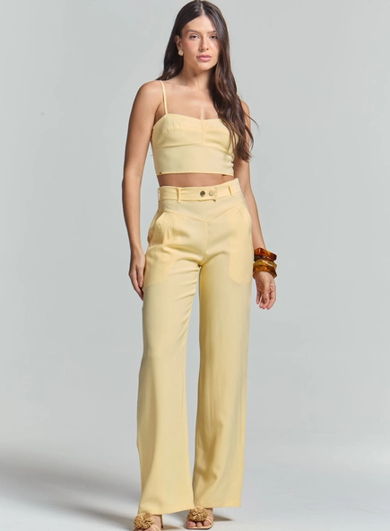 Calça Feminina Reta Alfaiataria
