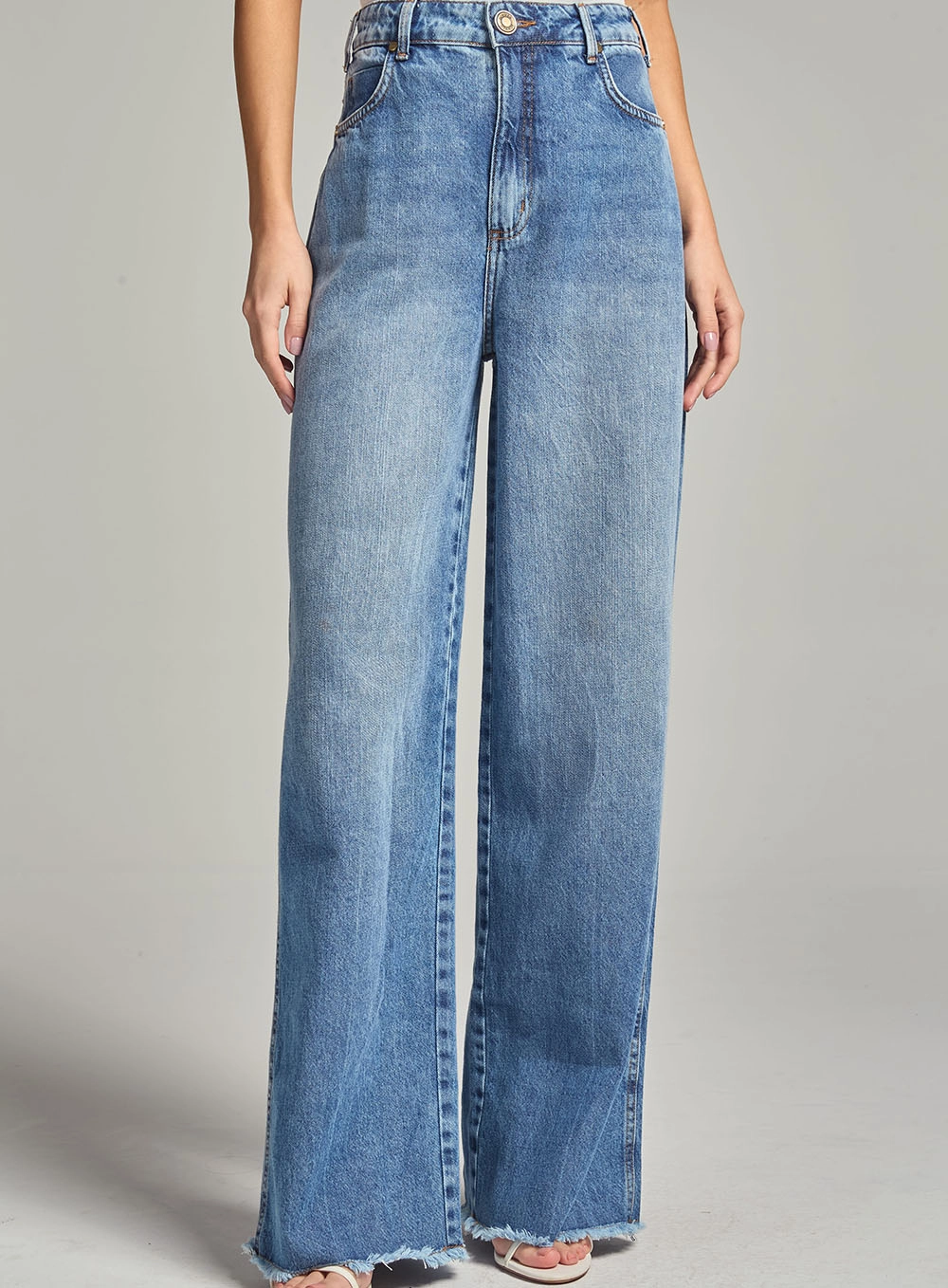 Calça Jeans Feminina Baggy Índigo 2