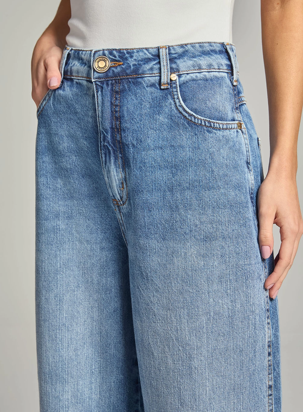 Calça Jeans Feminina Baggy Índigo 3