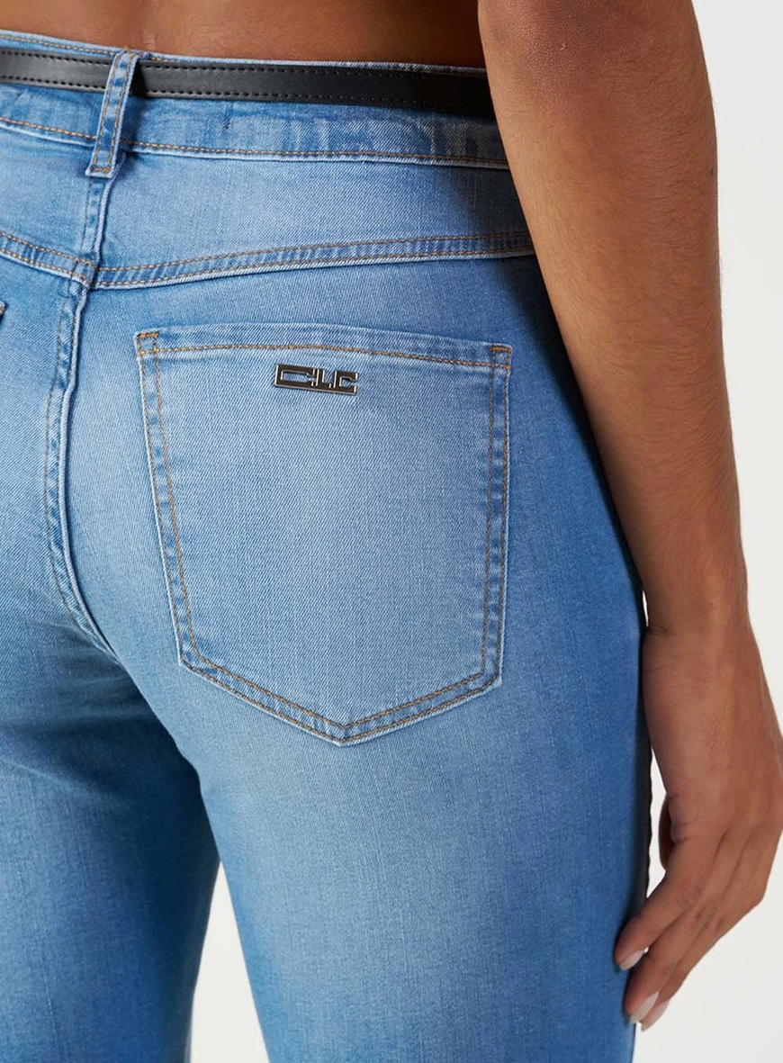Calça Jeans Feminina  Skinny Alta Índigo 5