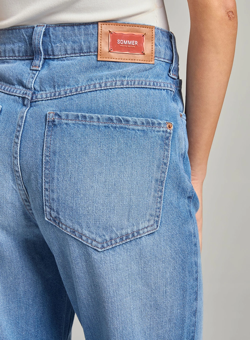 Calça Jeans Feminina Reta Índigo 3