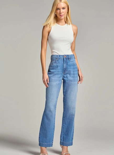 Calça Jeans Feminina Reta