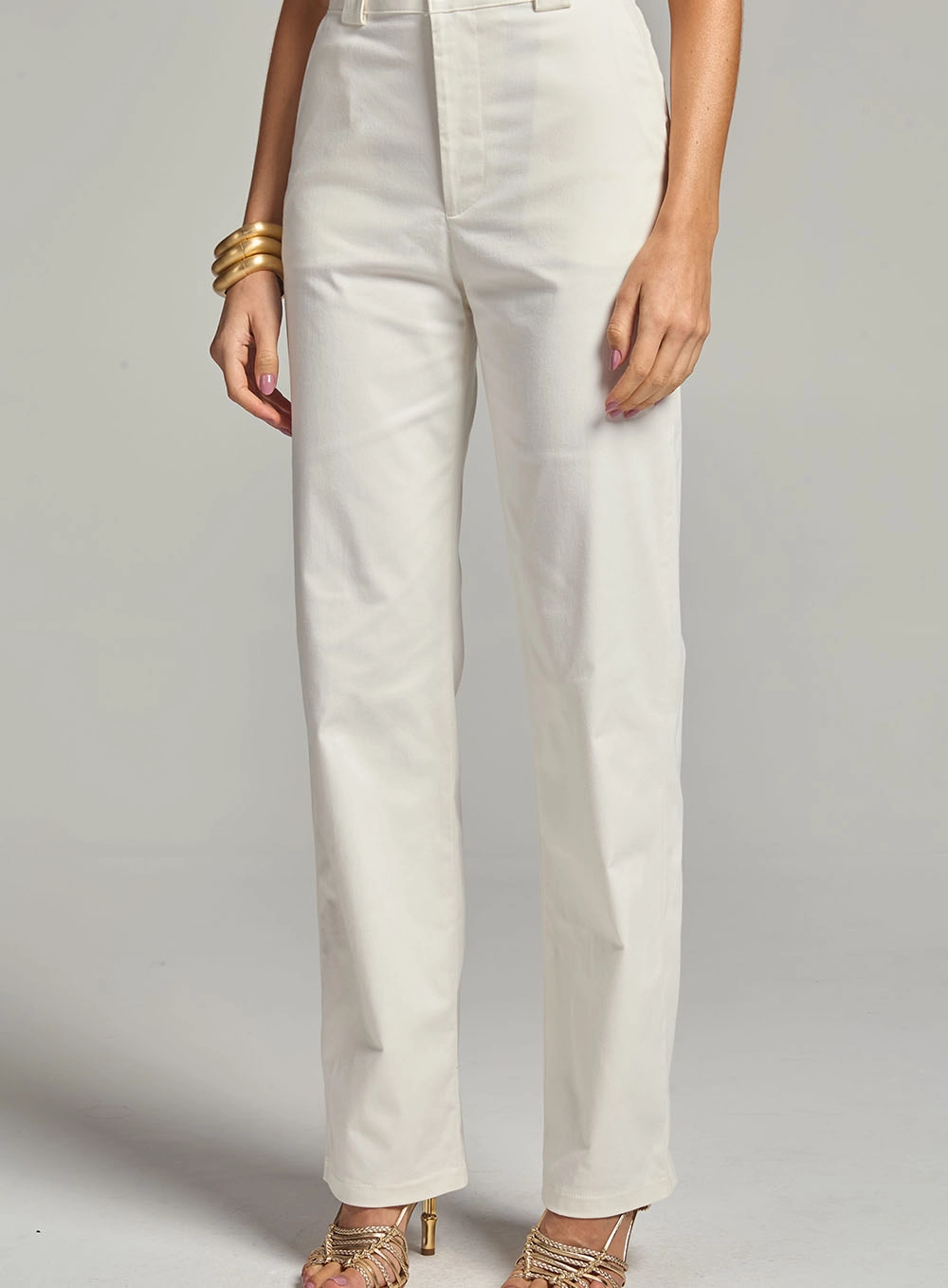 Calça Feminina Alfaiataria Slim Reta Off Shell 2