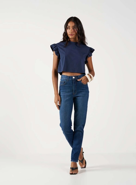 Calça Jeans Mom Stretch